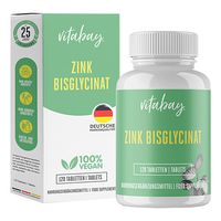 Zink Bisglycinat 25mg hochdosiert, 120 Stk., Vitabay CV