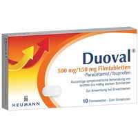 Duoval 500 mg /150 mg Filmtabletten, 10 st, Heumann Pharma GmbH & Co. Generica KG