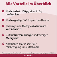 Vitamin B12 Tropfen Methylcobalamin Dr. Jacob's, 20 ml, Dr. Jacob's Medical GmbH