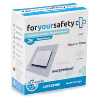 FORYOURSAFETY Selbstklebender Wundverb. WF 10x10cm, 25 st, BIORATIO GmbH