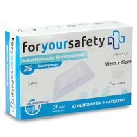 FORYOURSAFETY Selbstklebender Wundverband 10x15cm, 25 st, BIORATIO GmbH