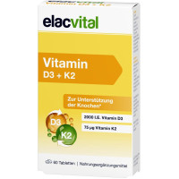 elacvital Vitamin D3 + K2, 60 st, ELAC Pharma GmbH