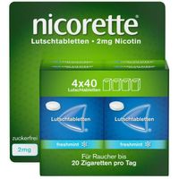 Nicorette freshmint 2mg Lutschtabletten gepresst, 160 Stk., Kenvue Germany GmbH (OTC)