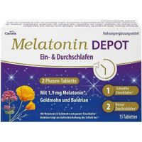 Melatonin DEPOT Ein- & Durchschlaf-Tabletten, 15 st, Pharma Peter GmbH