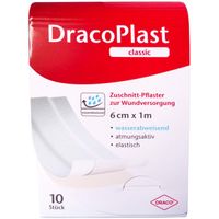 DracoPlast Classic Pflaster 6cmx1m wei&szlig;, 1 st, Dr. Ausb&uuml;ttel GmbH & Co. KG