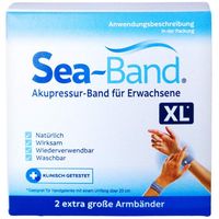 Sea-Band Akupressur-Band f&uuml;r Erwachsene XL grau, 2 st, Eb Vertriebs GmbH