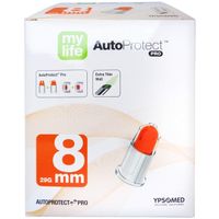 MYLIFE AutoProtect PRO Sich.-Pen-Nadeln 8 mm 29 G, 100 st, + Prisoma GmbH