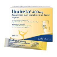 Ibubeta 400 mg Suspension zum Einnehmen im Beutel, 20 st, betapharm Arzneimittel GmbH