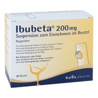Ibubeta 200 mg Suspension zum Einnehmen im Beutel, 20 st, betapharm Arzneimittel GmbH