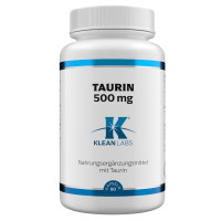 Taurin 500 mg KLEAN LABS, 60 st, Supplementa GmbH