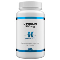 L-Prolin 500 mg KLEAN LABS, 180 st, Supplementa GmbH