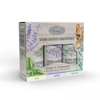 Sauna Aufguss Konz. Minze/Lavendel/Eukalyptus Set, 3x50 ml, Axisis GmbH