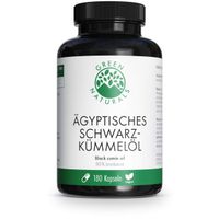 GREEN NATURALS &Auml;gyptisches Schwarzk&uuml;mmel&ouml;l Kapseln, 180 st, Heilpflanzenwohl GmbH