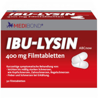 Ibu-Lysin ABCnow 400mg Filmtabletten / Medibond, 50 st, ABCnow GmbH