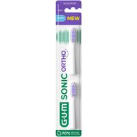 GUM SONIC ORTHO Ersatzb&uuml;rstenk&ouml;pfe, 2 st, Sunstar Deutschland GmbH