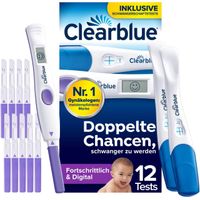 Clearblue Ovulation u Schwangerschaftst Kombipack, 12 Stk., WICK Pharma - Zweigniederlassung der Procter & Gamble GmbH