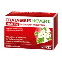 Crataegus Hevert 450 mg Wei&szlig;dorntabletten, 200 st, Hevert-Arzneimittel GmbH & Co. KG