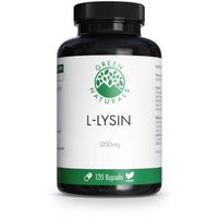 GREEN NATURALS L-Lysin 1200 mg hochdosiert vegan, 120 st, Heilpflanzenwohl GmbH