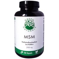 GREEN NATURALS MSM 2100 mg vegan hochdosiert, 180 st, Heilpflanzenwohl GmbH