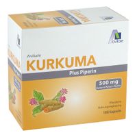 Kurkuma 500 mg + Piperin, 180 st, Avitale GmbH