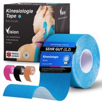 Vision Kinesiologie Tape blau 5 m x 5 cm, 1 st, Transfair Equipment UG (haftungsbeschr&auml;nkt) Vision-Performance