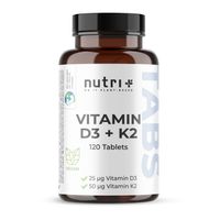 nutri+ Vitamin D3 + K2 Depot Tabletten, 120 st, Nutrition-Plus Germany e.K.