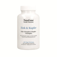 Zink & Kupfer Komplex + gepuffertes Vitamin C, 180 st, NatuGena GmbH