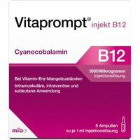 Vitaprompt injekt B12 1000 ug Injektionsl&ouml;sung, 5x1 ml, Mibe GmbH Arzneimittel