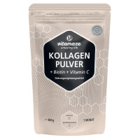 Kollagen Pulver + Biotin + Vitamin C, 480 g, Vitamaze GmbH