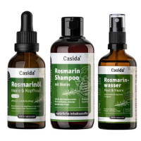 Rosmarin Haarkur mit Rosmarinöl+Wasser+Shampoo Set, 1 p, Casida GmbH