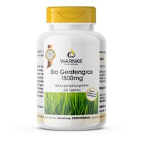 Bio Gerstengras Presslinge 1500 mg, 250 st, Warnke Vitalstoffe GmbH