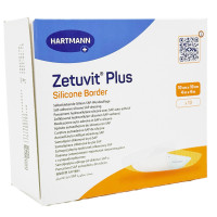 ZETUVIT Plus Silicone Border steril 10x10 cm, 10 st, Adequapharm GmbH