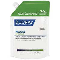 Ducray Kelual Squa Anti-Schupp Sha fettig Refill, 400 ml, PIERRE FABRE DERMO KOSMETIK GmbH