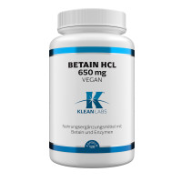 Betaine HCl vegan KLEAN LABS, 120 st, Supplementa GmbH
