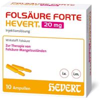 Fols&auml;ure forte Hevert 20 mg, 10x2 ml, Hevert-Arzneimittel GmbH & Co. KG