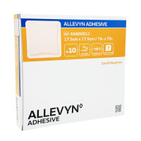 Allevyn Adhesive 17.5x17.5 cm haftende Wundauflage, 10 st, Adequapharm GmbH