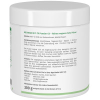 MCT-Öl Powder C8 - Reines veganes Keto Pulver, 300 g, Megamax B.V.