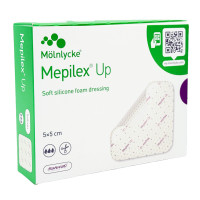 MEPILEX Up 5x5 cm Schaumverband, 5 st, Adequapharm GmbH