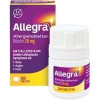 Allegra Allergietabletten 20 mg Tabletten Dose, 100 Stk., A. Nattermann & Cie GmbH