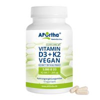 APOrtha D3 5.000 IE + K2 MK-7 Cyclo 200ug vegan, 120 st, APOrtha Deutschland GmbH