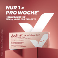 Jodinat 1 x w&ouml;chentlich 1530 Mikrogramm Tabletten, 28 st, Aristo Pharma GmbH
