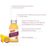 Dextro Energy Focus Shot Mango-Maracuja, 60 ml, Kyberg Pharma Vertriebs GmbH