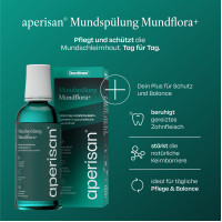 Aperisan Mundsp&uuml;lung Mundflora+, 400 ml, Dentinox Gesellschaft f&uuml;r pharmazeutische Pr&auml;parate