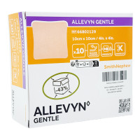 ALLEVYN Gentle 10x10 cm Schaumverband, 10 st, Adequapharm GmbH