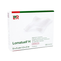 Lomatuell H Salbentüll 5x5 cm steril, 10 st, Adequapharm GmbH