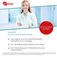 HAWEI Glucanhafer-Eiweiß-Shake Natur, 422 g, Dr. Wolz Zell GmbH