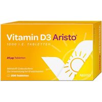 Vitamin D3 Aristo 1000 I.E. Tabletten, 200 st, Aristo Pharma GmbH