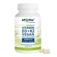 APOrtha D3 10.000 IE + K2 MK-7 Cyclo 200ug vegan, 120 st, APOrtha Deutschland GmbH
