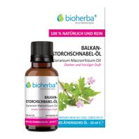 &Auml;THERISCHES BALKAN-STORCHSCHNABEL-OEL, 10 ml, Bioherba Reichenbach GmbH