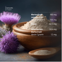 Silymarine Mariendistel Leber-Vital-Kapseln plus, 60 st, Hansa Naturheilmittel GmbH